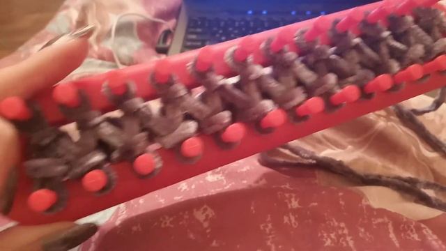 Вязание на станке Лумо, Loom, ткацкий станок смотреть онлайн
