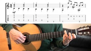 Bach - Air on the G-String. Guitar Tutorial with Tabs/Sheet. Easy version🎶🎶