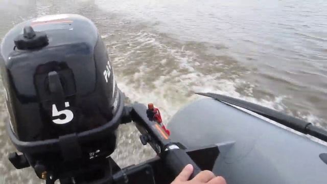 Лодка АЭРО U-280 мотор Парсун 5 сил 4-х тактный смотреть онлайн