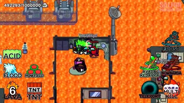 AMONG US with 1 MILLION PLAYERS, but SUPER IMPOSTER on POLUS MAP смотреть онлайн