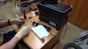 #161 Samsung CLX-3180 \ CLX-3185 - замятие бумаги в области термофиксатора | Намотало бумагу в печк