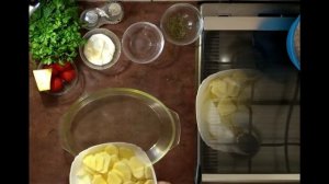 Картофель запеченный с фаршем в духовке - Дар Еда.
