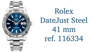 Rolex DateJust 41 mm Steel ref. 116334