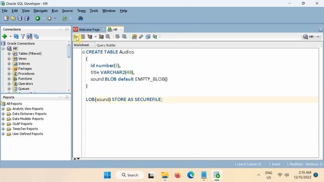 How to Insert an Audio in to Oracle Database || Storing Sound, Voice or Music File in Database Tabl смотреть онлайн