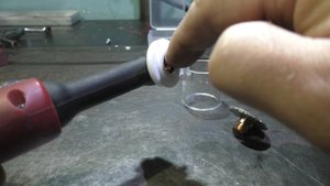 газовая линза с стекляным соплом