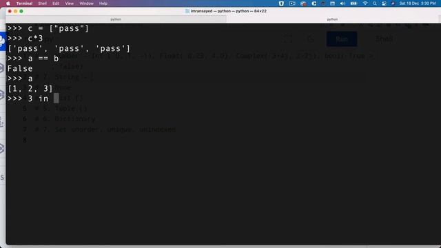 #4 Data Types In Python And Operations On Data Types | Python Beginners Course 2022 | List | Tuple