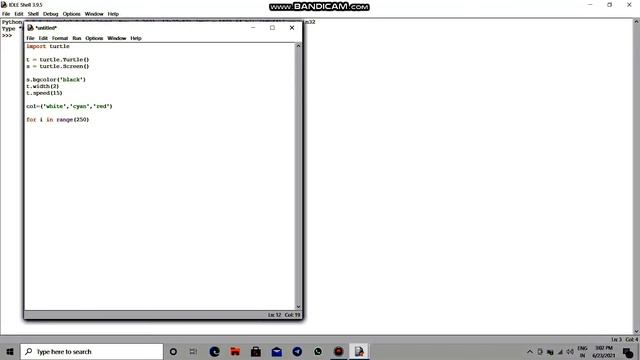 CYCLONIC design in  Python IDLE Shell