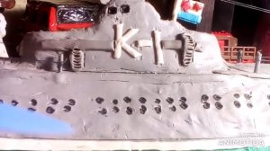 Большая подводная лодка из пластилина/Поделки из пластилина.