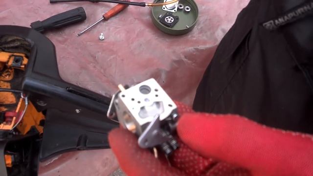 Бензопила Partner.Карбюратор ремонт,регулировка. смотреть онлайн