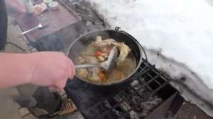 Плов с курицей в казане