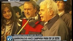 Visión 7: Barrionuevo hace campaña para De la Sota presidente