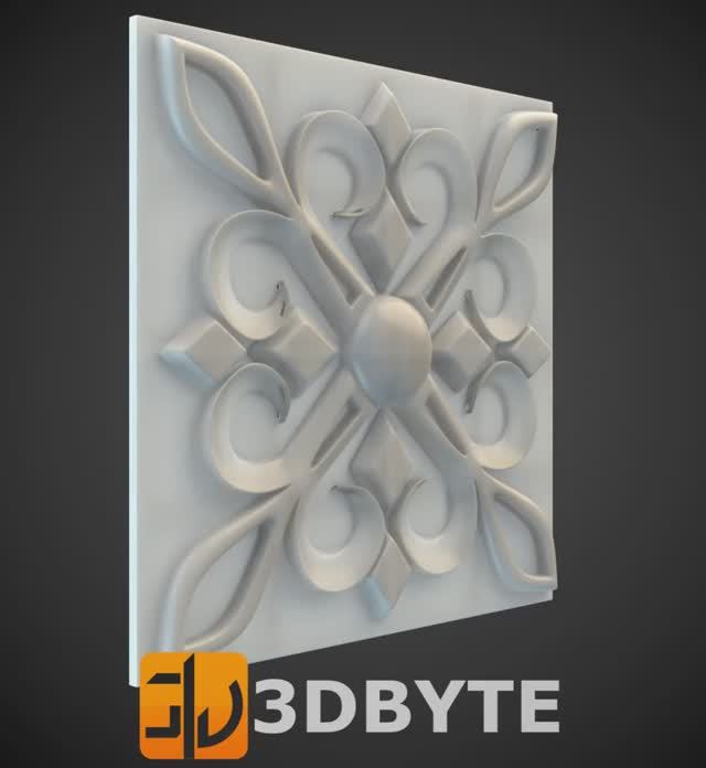 #3dmodel - Square #decor 20 || Квадратный декор 20 #3dbyte #3dprint