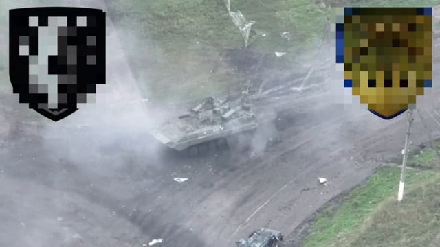 Первое видео Нашей подбитой БМП снятое укронацистами с коптера Продолжение в следующем с ГоуПро наци