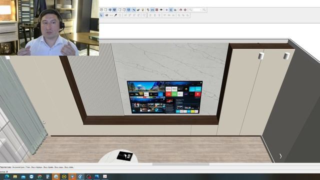 Проект гостиной для Светланы и Геннадия смотреть онлайн