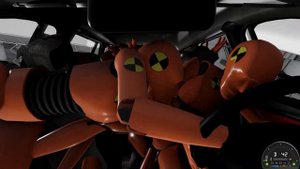 Lada Largus: Необычный краш-тест с манекенами в BeamNG.drive