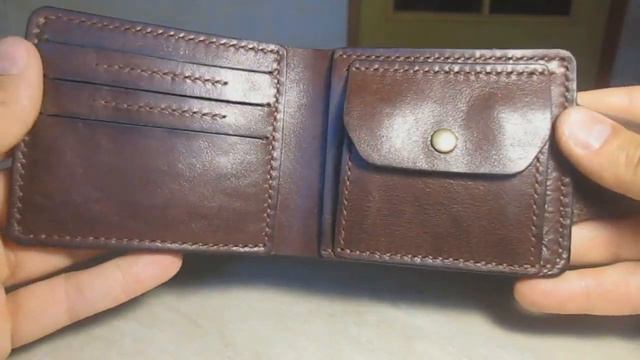 Портмоне из пулл-ап "шоколад"./Pull-up chocolate purse. смотреть онлайн