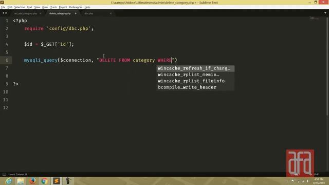 web-development Episode 5- Basic PHP - Delete record from mysql table