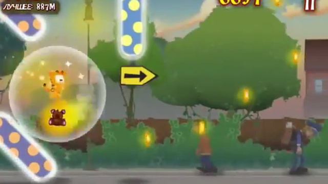 Garfield's Wild Ride 3000 metres ios iphone gameplay смотреть онлайн