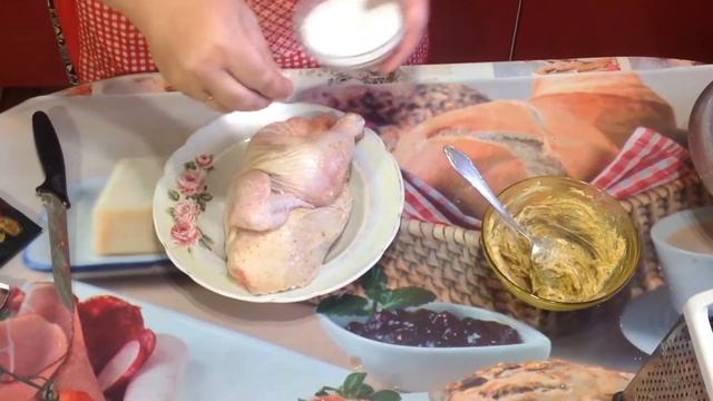 Курица запеченная с картошкой, в духовке/ Как приготовить? смотреть онлайн