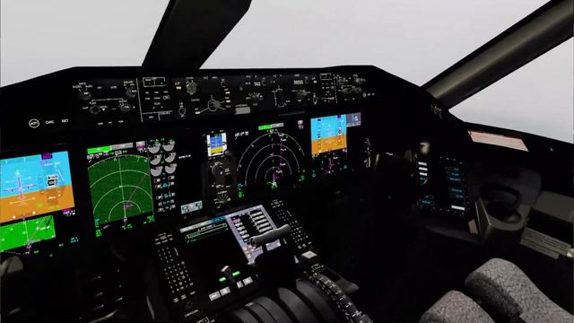 787 dreamliner VR Cockpit view P3d v5.1 смотреть онлайн