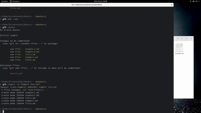 Introducción a git - Comandos locales (git init, status, add, commit, diff, log, show) смотреть онлайн