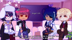 ➤ • Fandoms react to each other • 0.5/4 Drew • Gacha Club Reaction Video • ᨎ