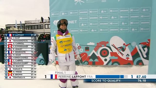 La reine du ski de bosses Perrine Laffont sacrée championne du monde en simple смотреть онлайн