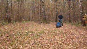 испытания мотособаки осенью.