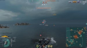 Французский линкор Jean Bart. 🔥🔥🔥  Лучший дамажник за уголь?