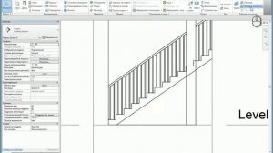 Присоединение стены к низу лестницы в Revit 2014