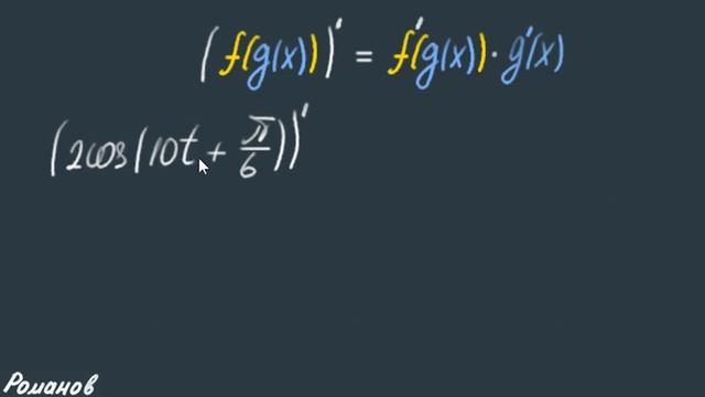 Производные сложных функций смотреть онлайн