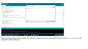 Ethernet shield/WebServer problem: 'server is at 0.0.0.0'. Any suggestions how to debug it?