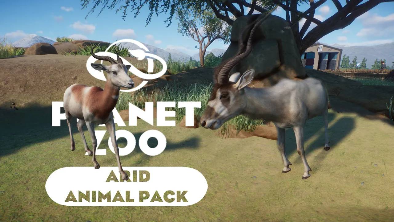 Planet Zoo: Arid Animal Pack - Аддакс и Газель-дама