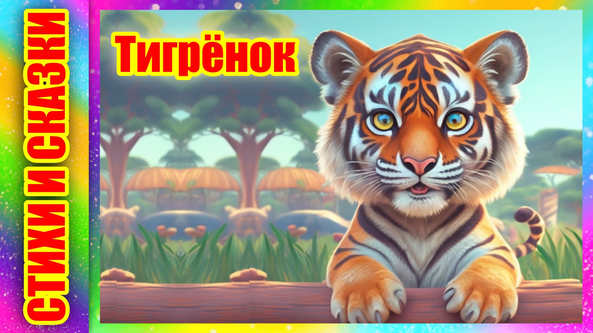 Короткий стишок Тигрёнок С. Маршак