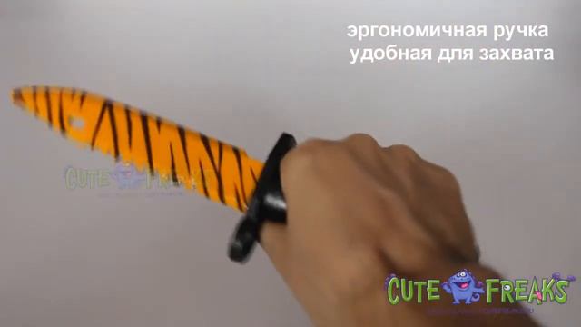 Видео обзор Штык нож Зуб Тигра - настоящий деревянный нож из дерева смотреть онлайн