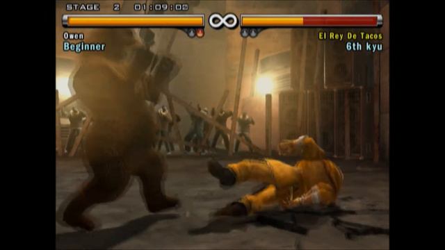 Tekken 5 - Kuma with Devil Jin's Moves смотреть онлайн