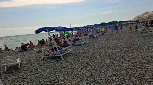 Пляж Крылья Балтики Адлер Нижнеимеретинская бухта самое чистое море на границе с Абхазией 30.07.22