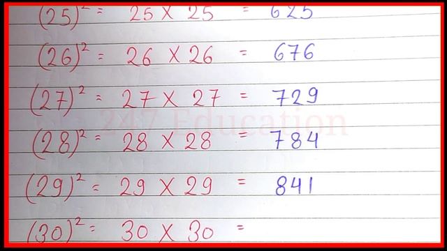 20 to 40 square | 20 se 40 tak square | Square 20 to 40 | Learn 20 to 40 смотреть онлайн