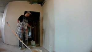 Шпаклевка валиком гипсовой шпаклевки