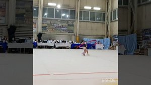 Упражнение с лентой по художественной гимнастике