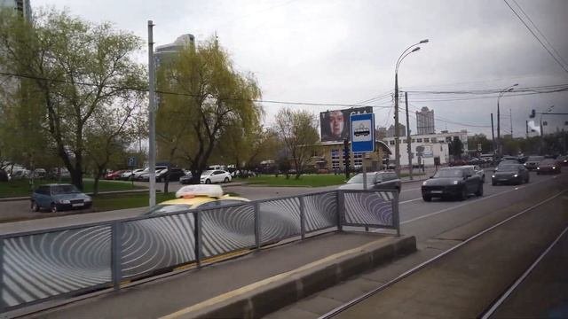 10 маршрут трамвая. 05.05.2021 год. Москва.