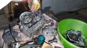 Сборка двигателя, установка коленвала на китайский мотоцикл  Racer enduro R150JY