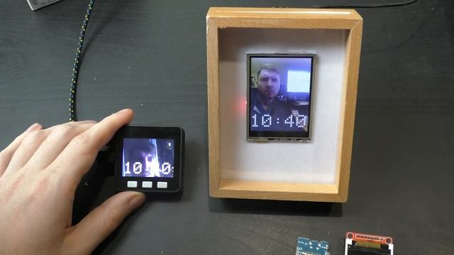 Делаем крутую фоторамку с часами на ESP32, M5Stack или esp8266
