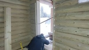 Окосячка, обсада. Отделка бани. Как сделать. Своими руками.