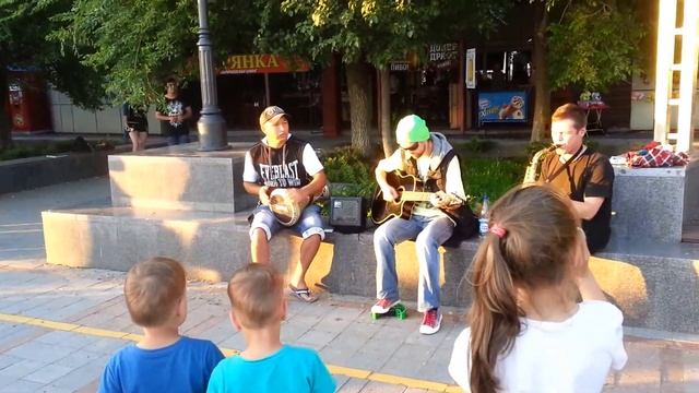 Уличный джаз на Набережной владивостока (Russian Buskers jazz jam session)