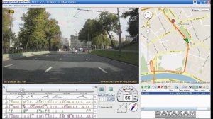 Программа для синхронного просмотра GPS и видео автомобильного видеорегистратора DATAKAM
