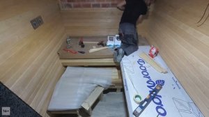 ОТДЕЛКА САУНЫ 2х2,5М ПОД КЛЮЧ ЗА 3 МИНУТЫ! Все Этапы Работ + Обзор дизайна парилки