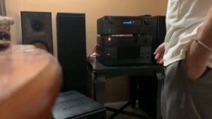 Klipsch R-820f sound test with Yamaha m-45