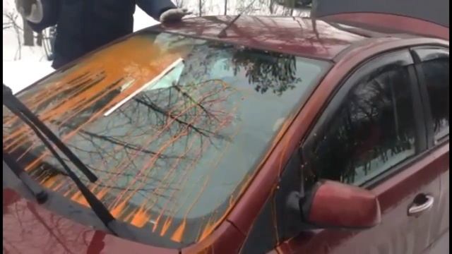 Тест на краску/грязь покрытия на стекле. смотреть онлайн