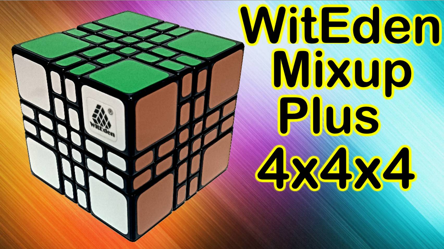 Как собрать куб WitEden Mixup Plus 4x4x4, How to solve cube 4х4х4 смотреть онлайн